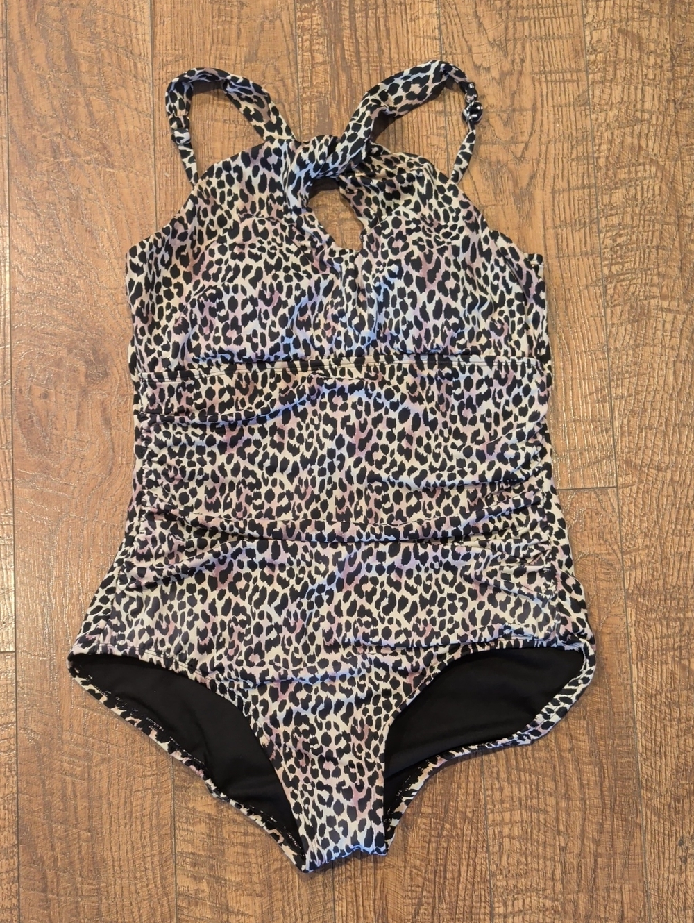 Leopard Print One-Piece Swimsuit